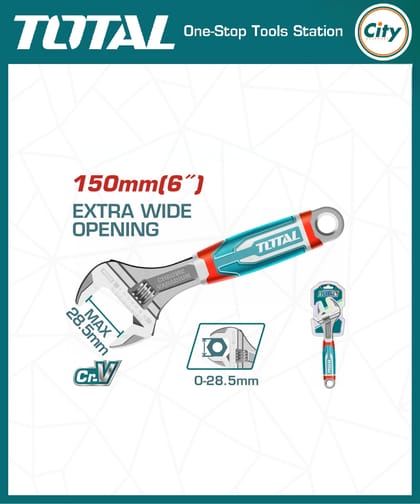 ৬ ইঞ্চি অ্যাডজাস্টেবল রেঞ্চ TOTAL THT101066