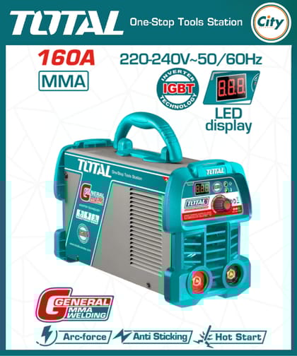১৬০ অ্যাম্পিয়ার ইনভার্টার MMA ওয়েল্ডিং মেশিন জেনারেল TOTAL TW216059