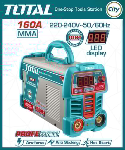 ১৬০ অ্যাম্পিয়ার ইনভার্টার MMA ওয়েল্ডিং মেশিন প্রফেশনাল TOTAL TW216069