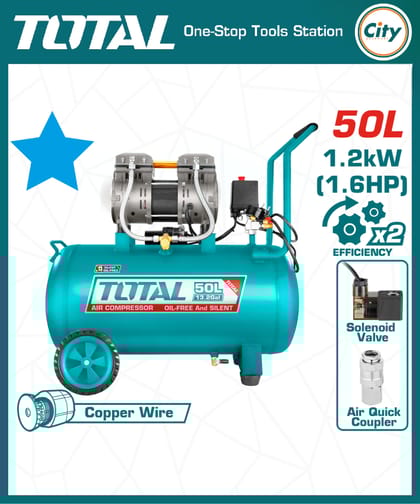 ৫০ লিটার এয়ার কম্প্রেসার TOTAL TCS1120508