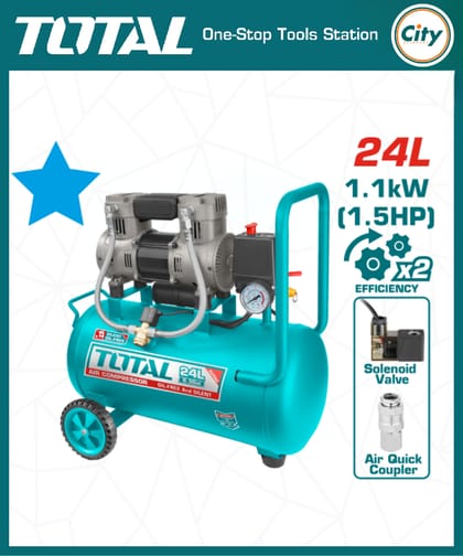২৪ লিটার এয়ার কম্প্রেসার TOTAL TCS1110242