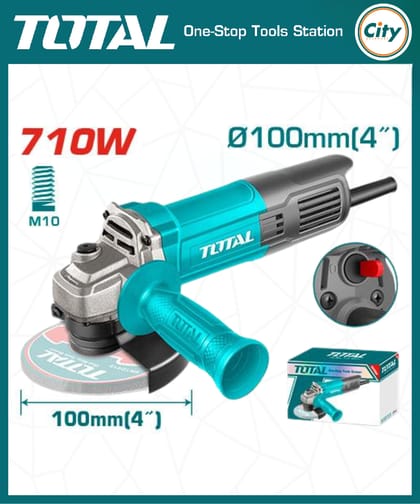 ৭১০ ওয়াট ৪ ইঞ্চি অ্যাঙ্গেল গ্রাইন্ডার মেসিন TOTAL TG10710076