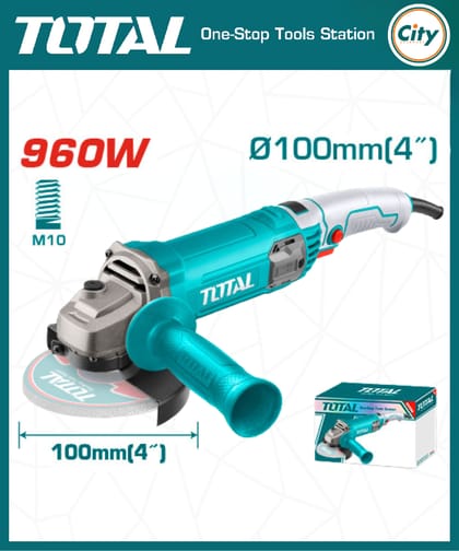 ৯৬০ ওয়াট ৪ ইঞ্চি অ্যাঙ্গেল গ্রাইন্ডার মেসিন TOTAL TG10910076