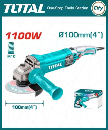 ১১০০ ওয়াট ৪ ইঞ্চি অ্যাঙ্গেল গ্রাইন্ডার মেসিন TOTAL TG11010056