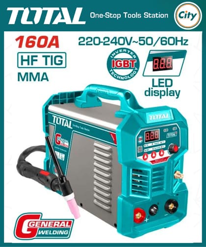 ১৬০ অ্যাম্পিয়ার ইনভার্টার TIG/MMA ওয়েল্ডিং মেশিন TOTAL TIG16058