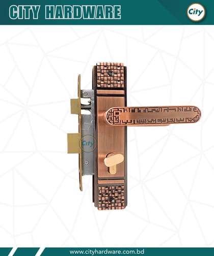 উচ্চ সুরক্ষার ছোট আকারের হ্যান্ডেল লক রুম ডোর লক অ্যান্টিক রঙের 613AC
