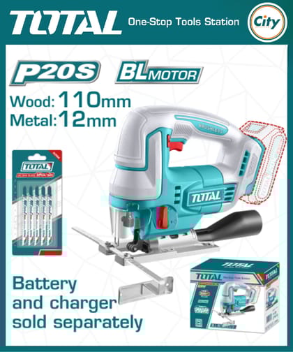২০ ভোল্ট কর্ডলেস জিগ স (ব্যাটারি ও চার্জার ছাড়া) TOTAL TJSLI1008