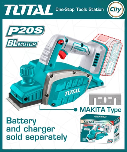 ২০ ভোল্ট কর্ডলেস প্লানার (ব্যাটারি ও চার্জার ছাড়া) TOTAL TRLI20401