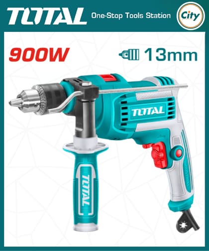 ৯০০ ওয়াট ইলেকট্রিক ইমপ্যাক্ট ড্রিল TOTAL TG1091366