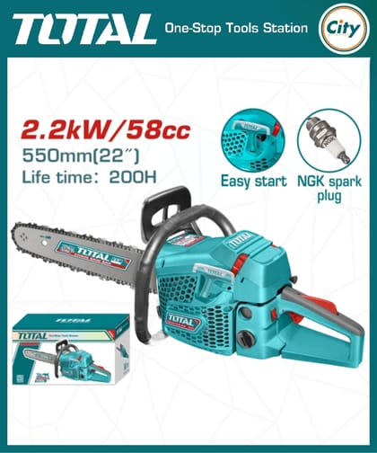 ২২০০ ওয়াট ২২ ইঞ্চি গ্যাসোলিন চেইন স TOTAL TG5582211