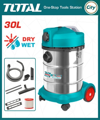 ১৪০০ ওয়াট ভ্যাকুয়াম ক্লিনার ৩০ লিটার ক্যাপাসিটি TOTAL TVC14301