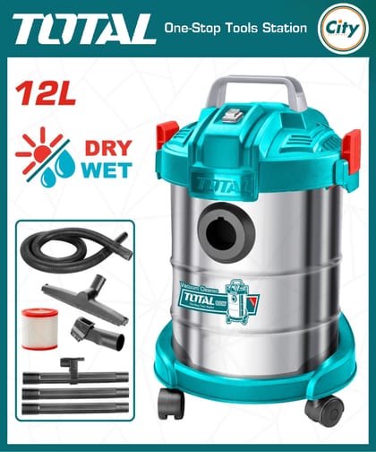 ৮০০ ওয়াট ভ্যাকুয়াম ক্লিনার উইথ ১২ লিটার ক্যাপাসিটি TOTAL TVC14122