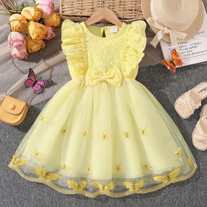Imported ✨ Girls' Summer Sleeveless Lace & Mesh Princess Dress