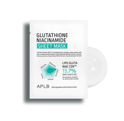 APLB Glutathione Niacinamide Sheet Mask 25ml