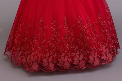 Imported ✨ Girls’ Long-Sleeve Lace Princess Dress – Flower Girl & Performance Outfit