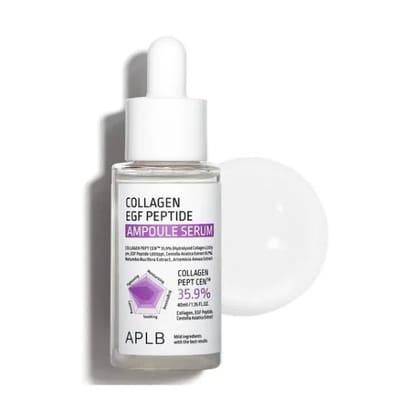 APLB Collagen EGF Peptide Ampoule Serum | COLLAGEN PEPT CEN™ 35.9% 1.35 FL.OZ/Korean Skincare, Elasticity care, Long lasting moisturizing, Revitalize for gentle and improve skin texture