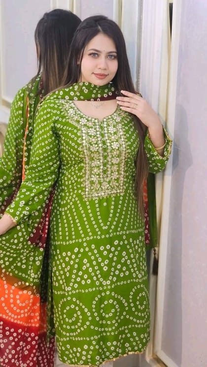 Chunri three-piece (Green)