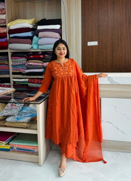 Anarkali Orange