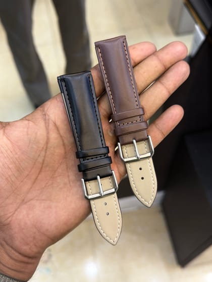 22mm Genuine Leather Watch Starp (Plain)