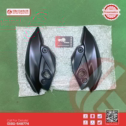 Headlight Kan (Mat Black-Color) for Suzuki Gixxer Monotone bike.