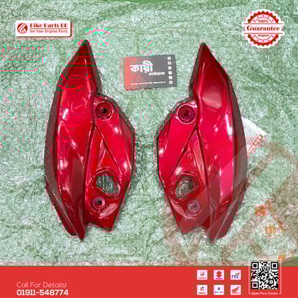 Headlight Kan (Red-Color) for Suzuki Gixxer Monotone bike.