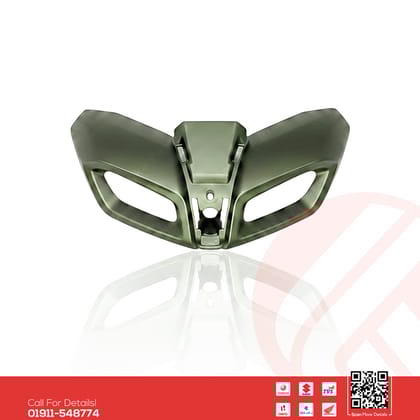 Pilot Light Mask or DRL Mask (Cyber Green DLX) for Yamaha MT15 V2 bike.