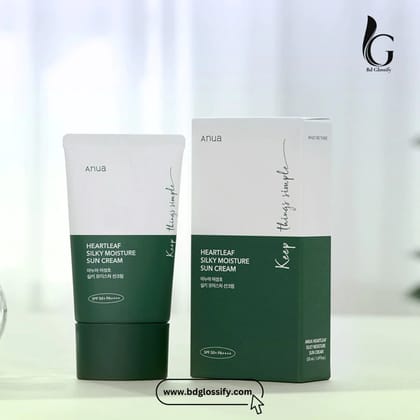 Anua Heartleaf Silky Moisture Sun Cream (50ml)