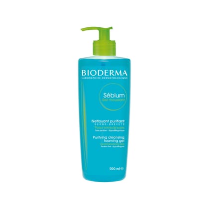 Bioderma Sébium Gel Moussant Purifying Cleansing Foaming Gel for Combination & Oily Skin 500ml