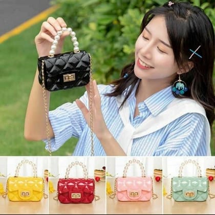 Mini Jelly Bag, Baby Pearl Handbag, Cute Mini Crossbody Baby Jelly Bag