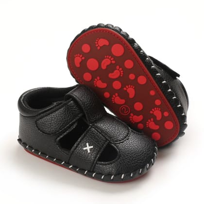 Baby Boy Breathable Faux Leather Anti-Slip Sole Toddler Sandal (0 to 12 months)