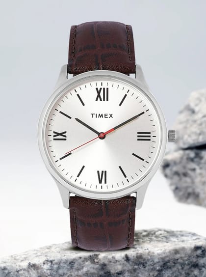 TIMEX Leather Strap Analog Watch - For Men