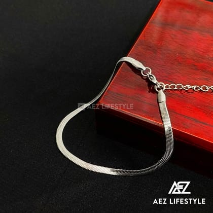 Flat Snake Bracelet (Silver Edition)