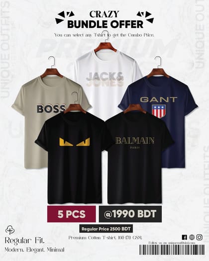 BR52 Luxury Brand Combo T-shirt