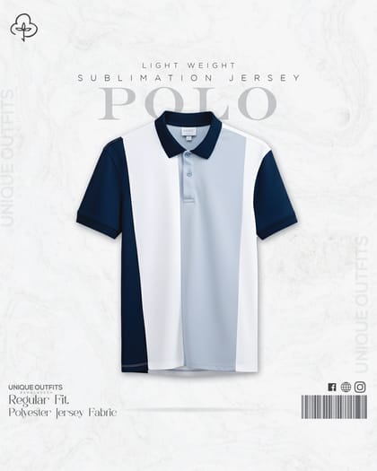 PL01 China P.P Sublimation Premium Polo T-Shirt