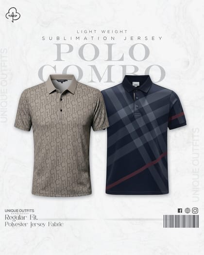 PL26 China P.P Sublimation Premium Polo T-Shirt