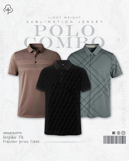 PL34 China P.P Sublimation Premium Polo T-Shirt