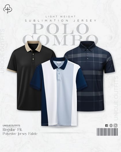 PL35 China P.P Sublimation Premium Polo T-Shirt