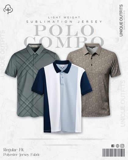 PL36 China P.P Sublimation Premium Polo T-Shirt