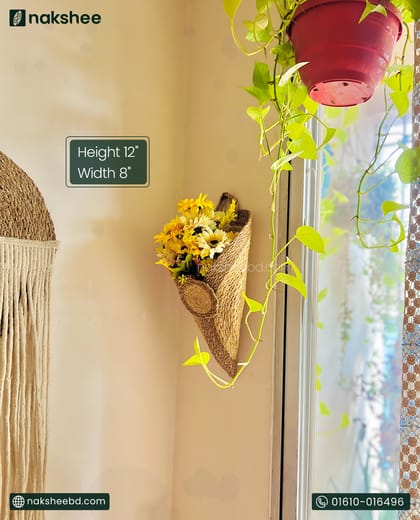 v shape planter + sunflower