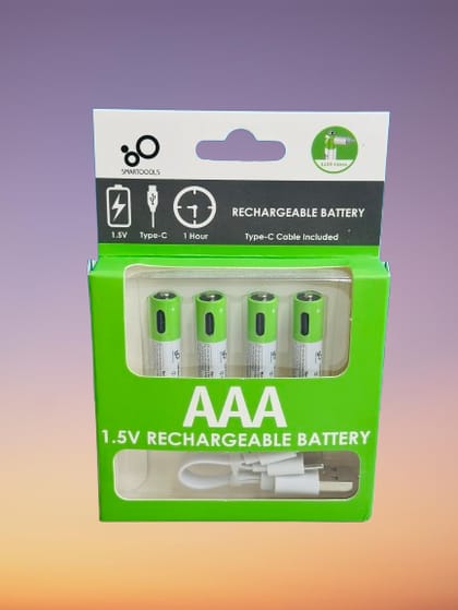 Rechargeable Battery (4Pcs Set) AAA 1.5V 750 mWh