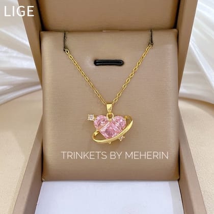 Pink love pendant