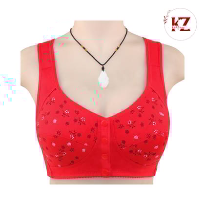 Front Button Cotton Bra