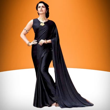 Solid Color Silk Sharee