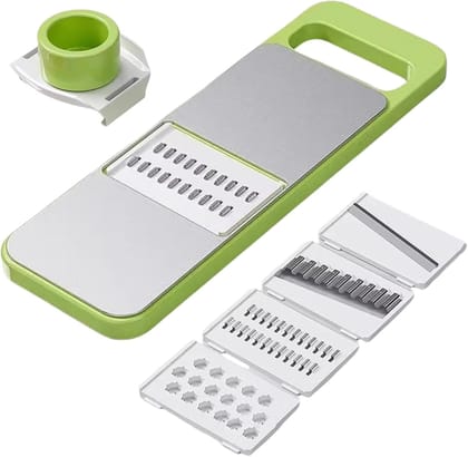 5-in-1 Multifunctional Vegetable Cutter & Slicer – Stainless Steel Blades
