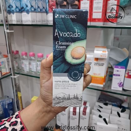 3W CLINIC Avocado Cleansing Foam (100ml)