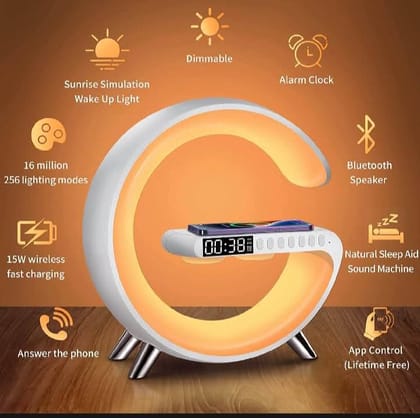 G63 RGB Light Bluetooth Speaker With Wireless Charging