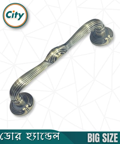 বড় আকারের ডোর হ্যান্ডেল ইউরোপীয় রেট্রো ডোর হ্যান্ডেল এন্টিক ভিনটেজ ডোর পুলস বিলাসবহুল কাঠের দরজার জন্য