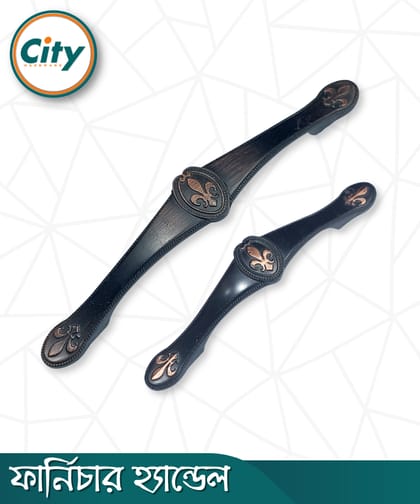 কালো ফিনিস করা ক্যাবিনেটের হ্যান্ডেল ডোর পুল হ্যান্ডেল আসবাব ক্যাবিনেট ড্রয়ারের হ্যান্ডেল