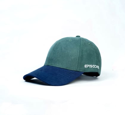 Episodes Sea Green Dual Solid Suede Cap