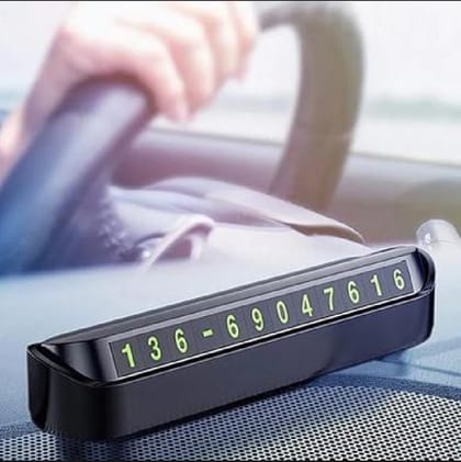 Phone Number In The Car Bulldog Temporary Parking Card Night Luminous Phone Number Car Plate Car Accessories Styling Car Sticker By Zikra Exclusive